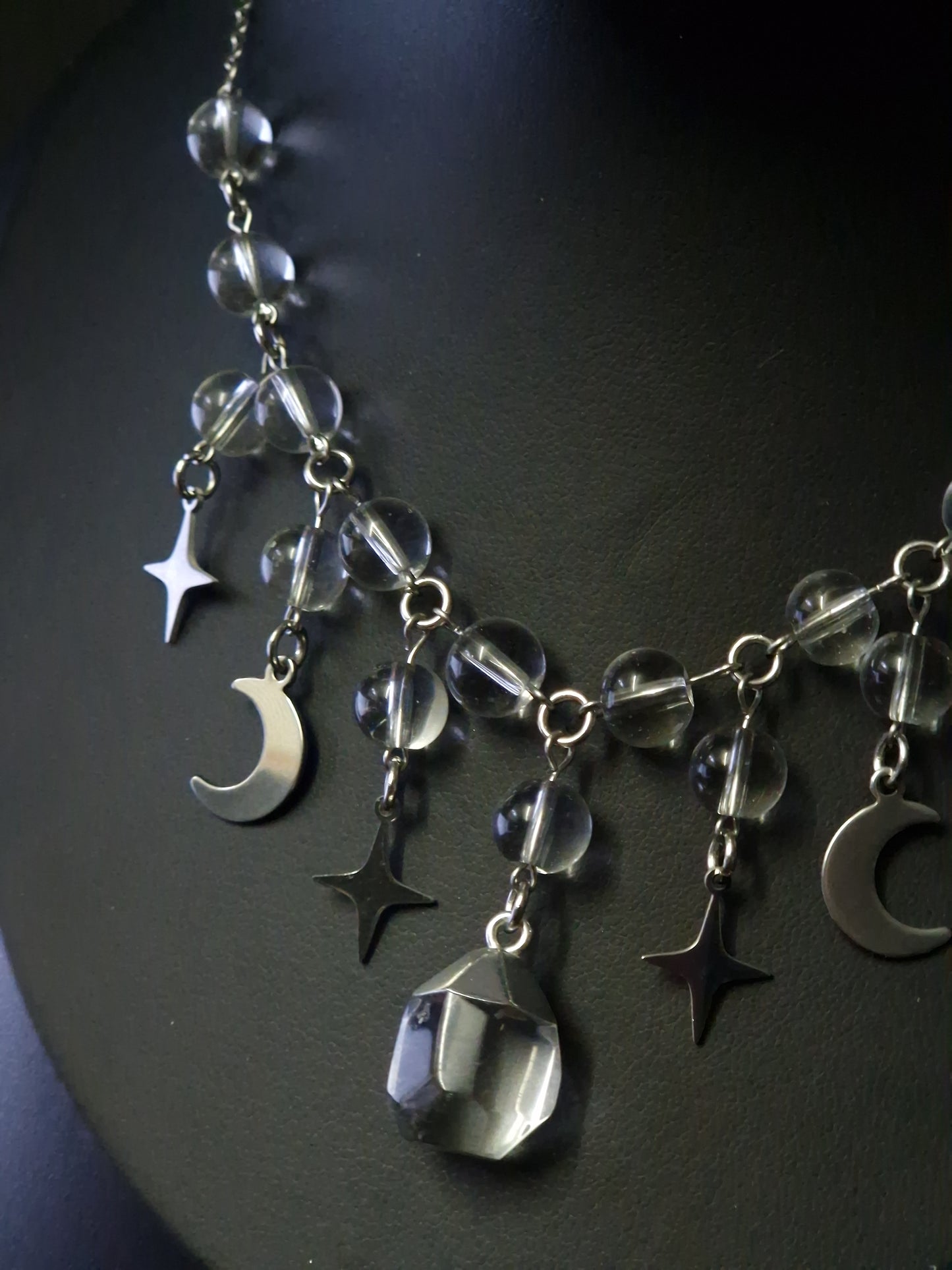 Bergkristall Kette Silber 'Universe'