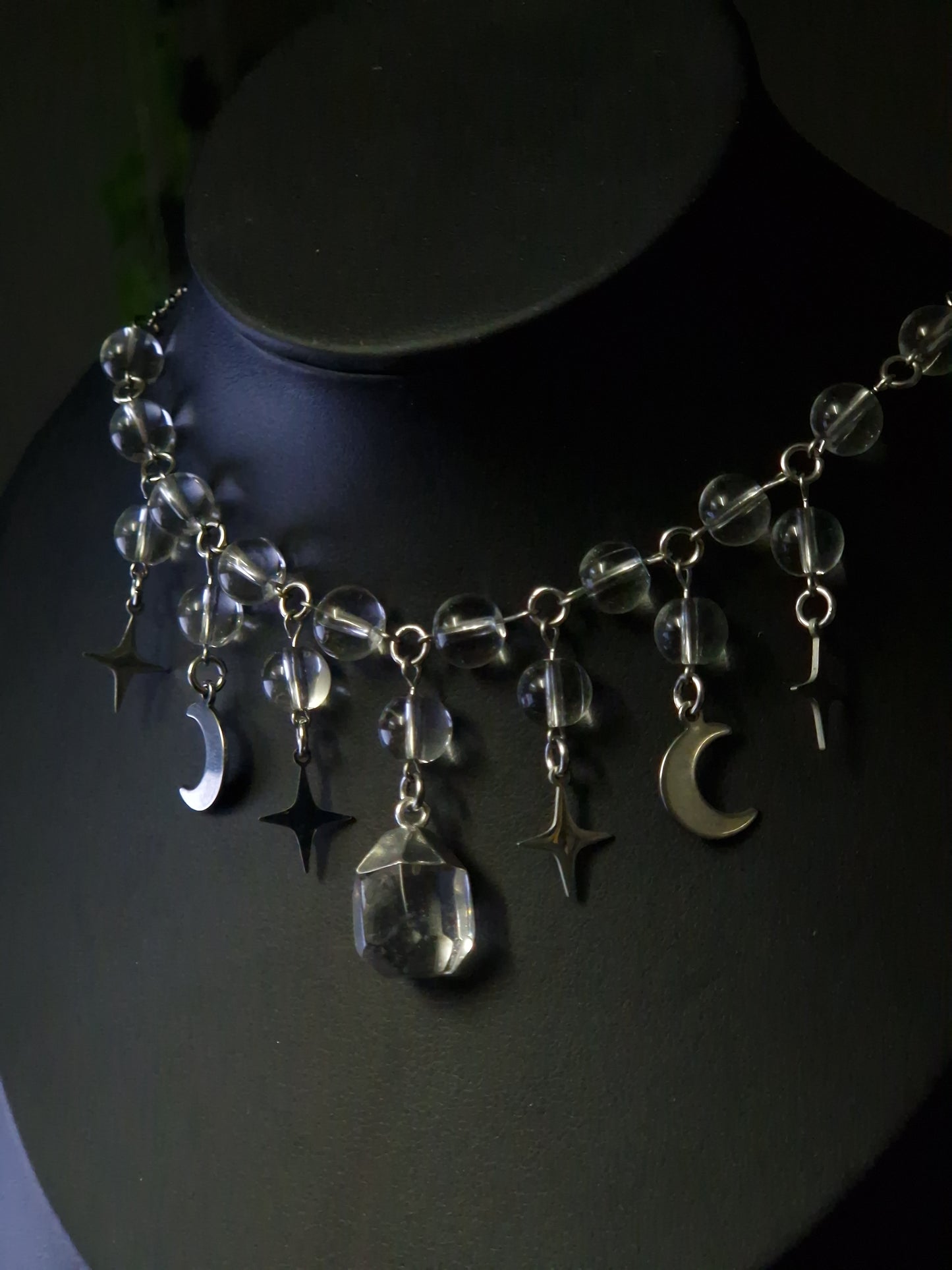 Bergkristall Kette Silber 'Universe'
