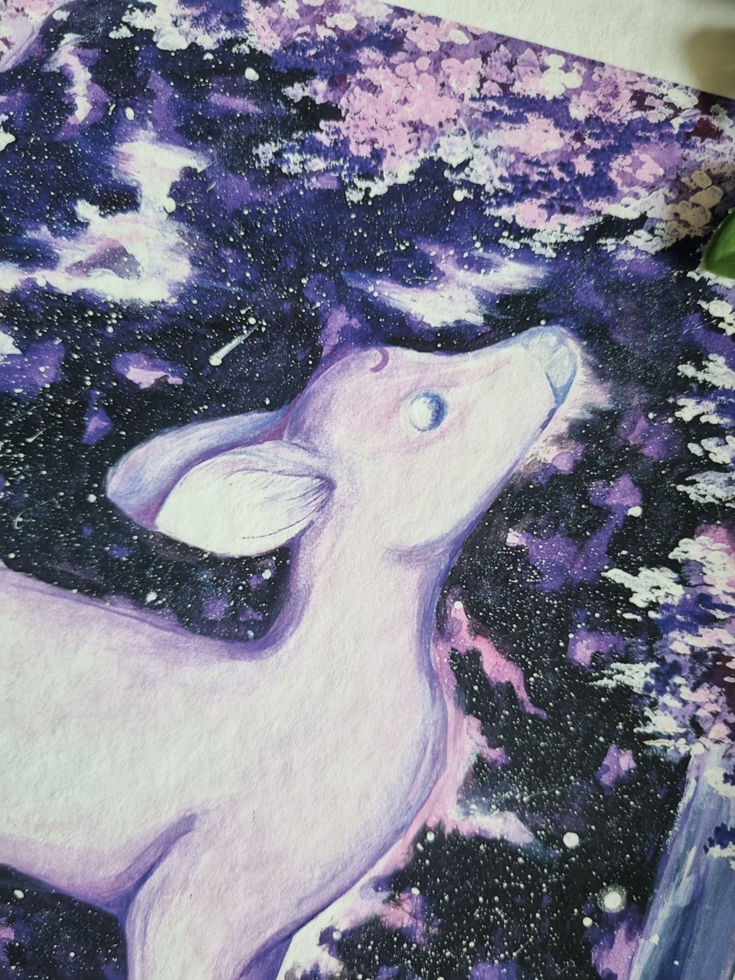 Fantasy Aquarell Kunstdruck "Amethyst"