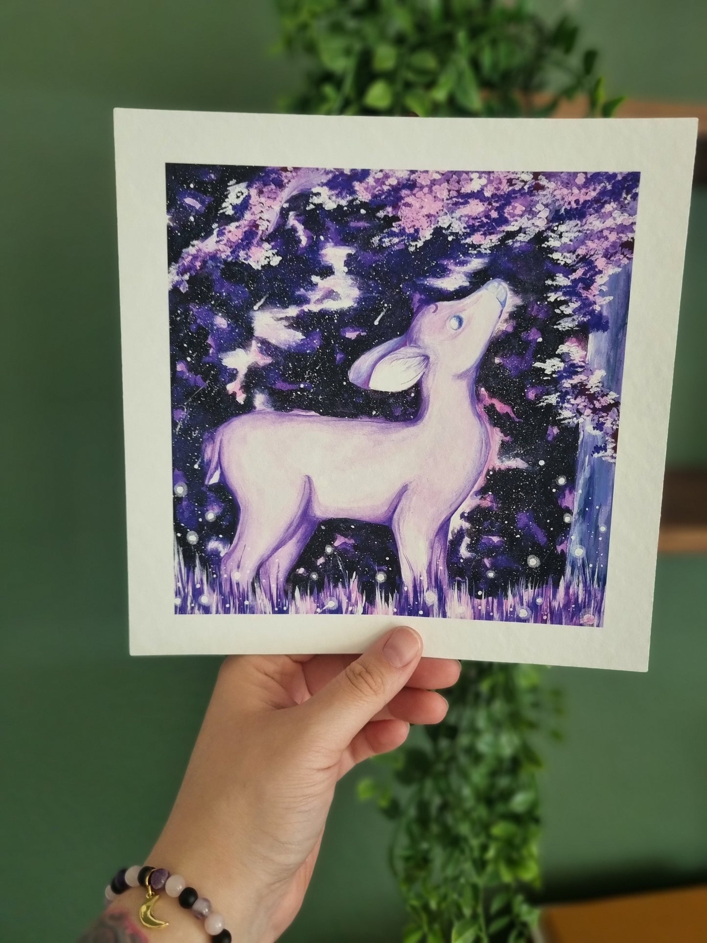 Fantasy Aquarell Kunstdruck "Amethyst"
