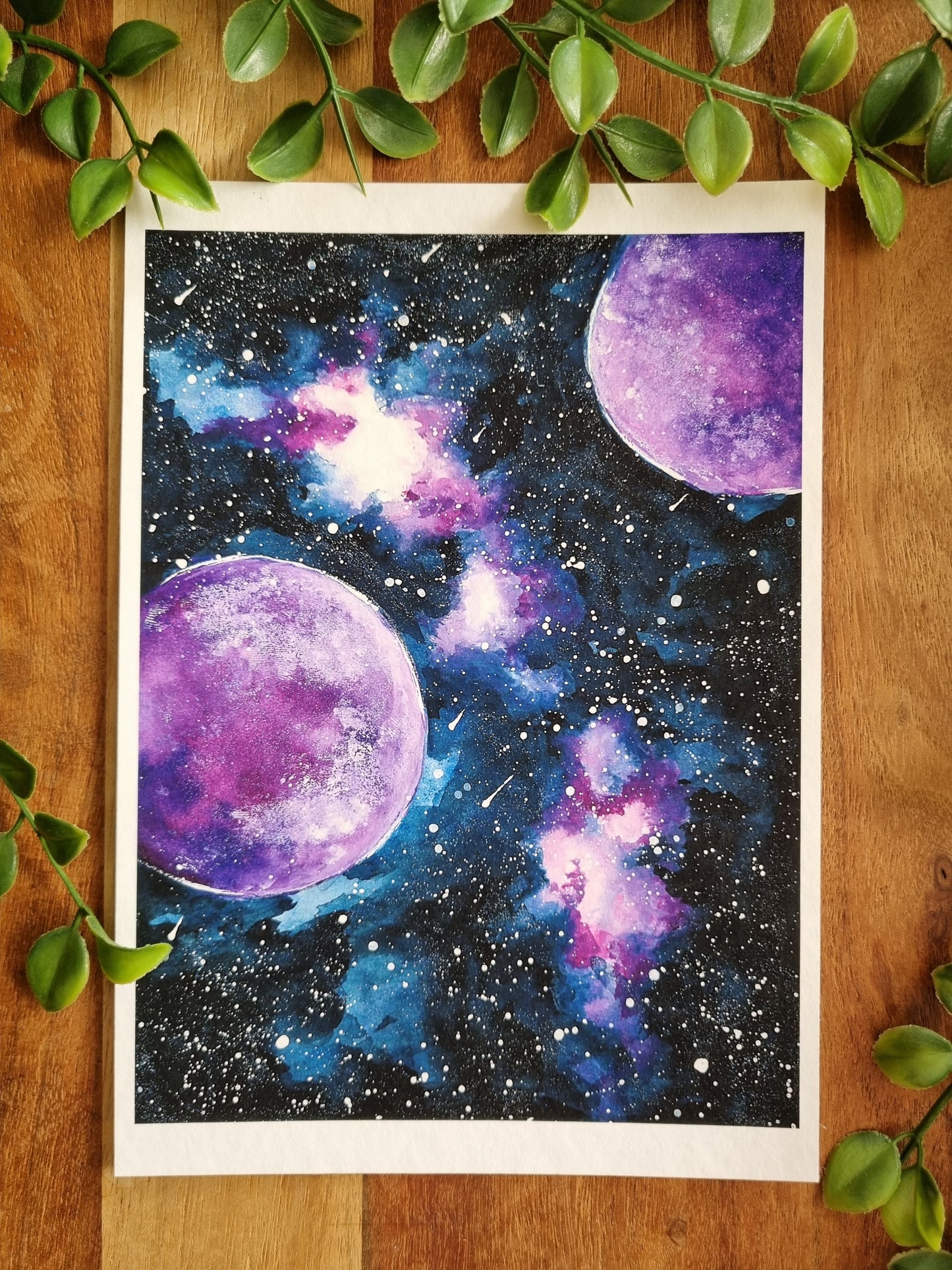 Galaxy Aquarell Kunstdruck "Galaxy"