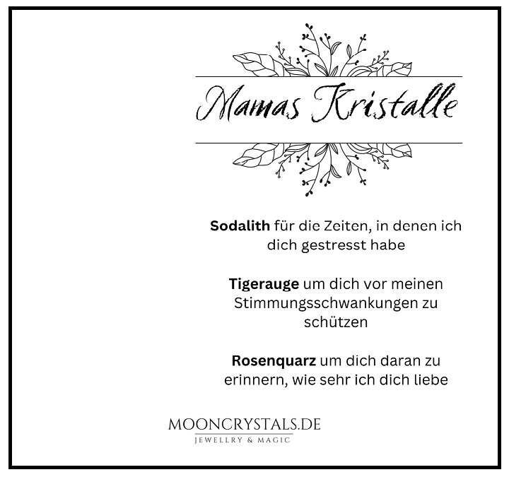 Schlüsselanhänger 'Mama's Kristalle'