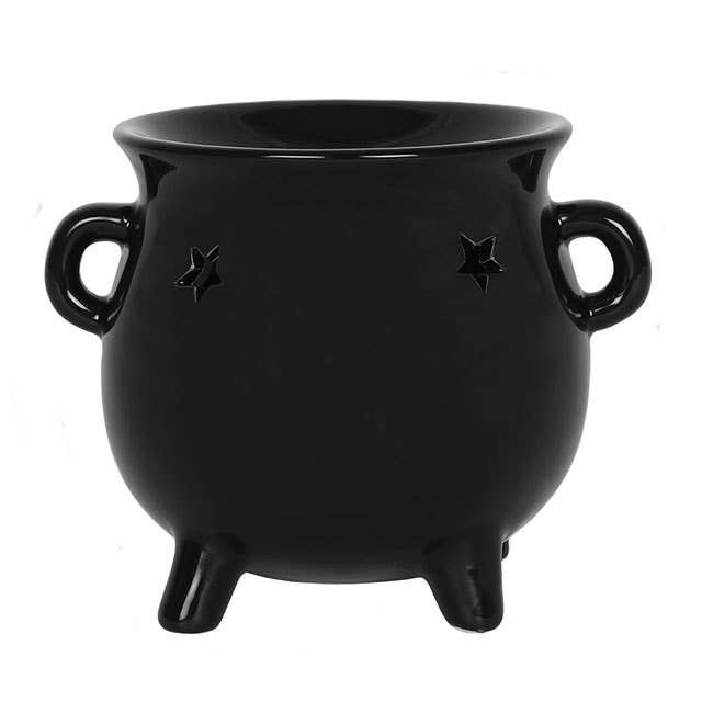 Gothic Black Cauldron Halloween-Ölbrenner und Wachswärmer