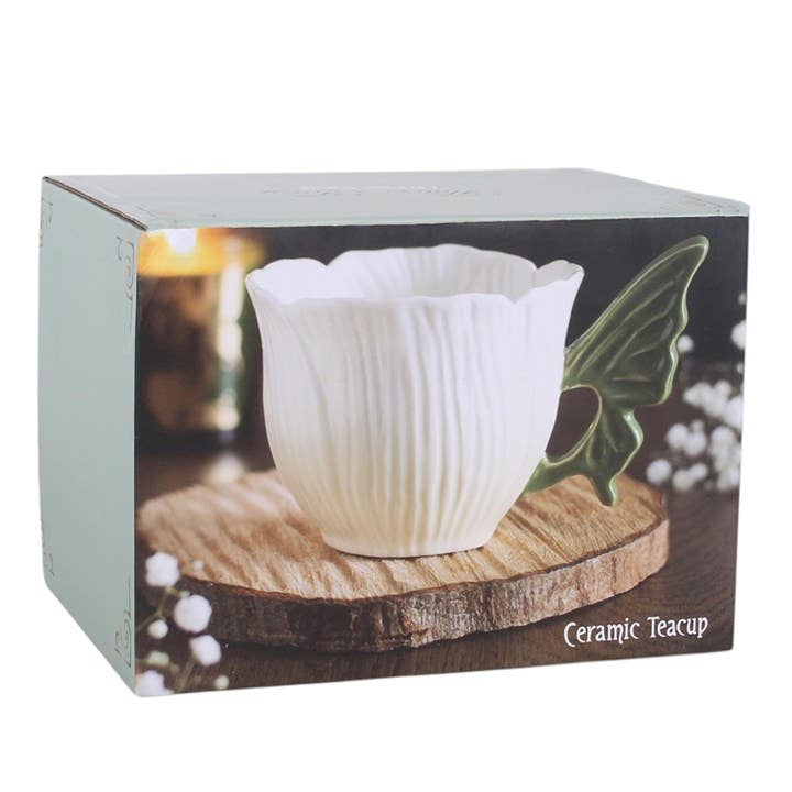 Blumenfeenflügel-Teetasse