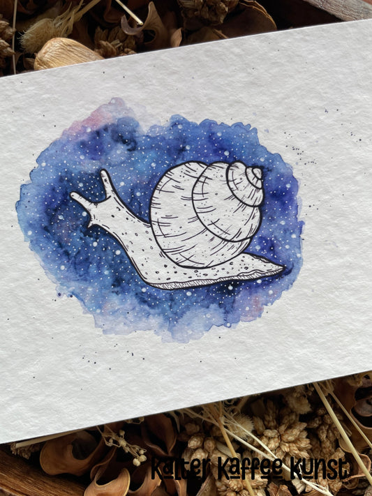 "Galaxy Snail" Fine Art Print