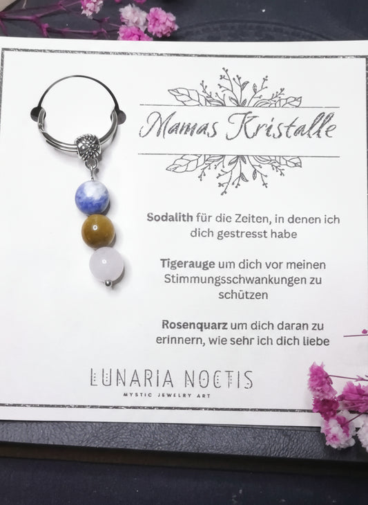 Schlüsselanhänger 'Mama's Kristalle'