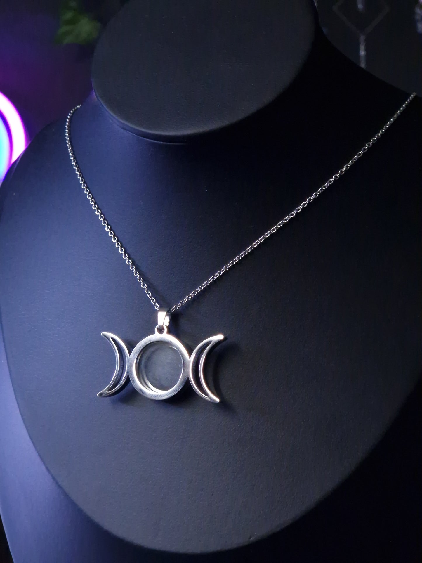 Triplemoon Halskette zum Öffnen SIlber