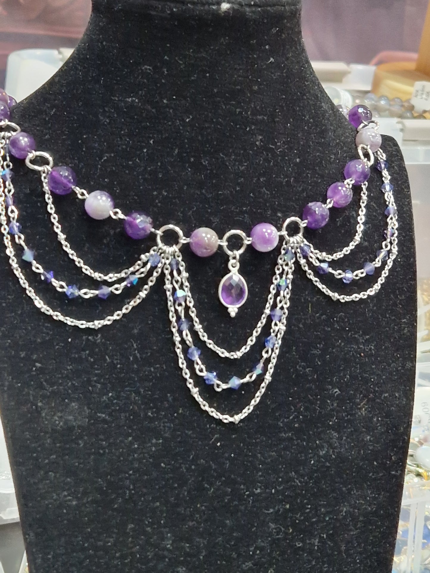 Amethyst Collier „Veil of Twilight“