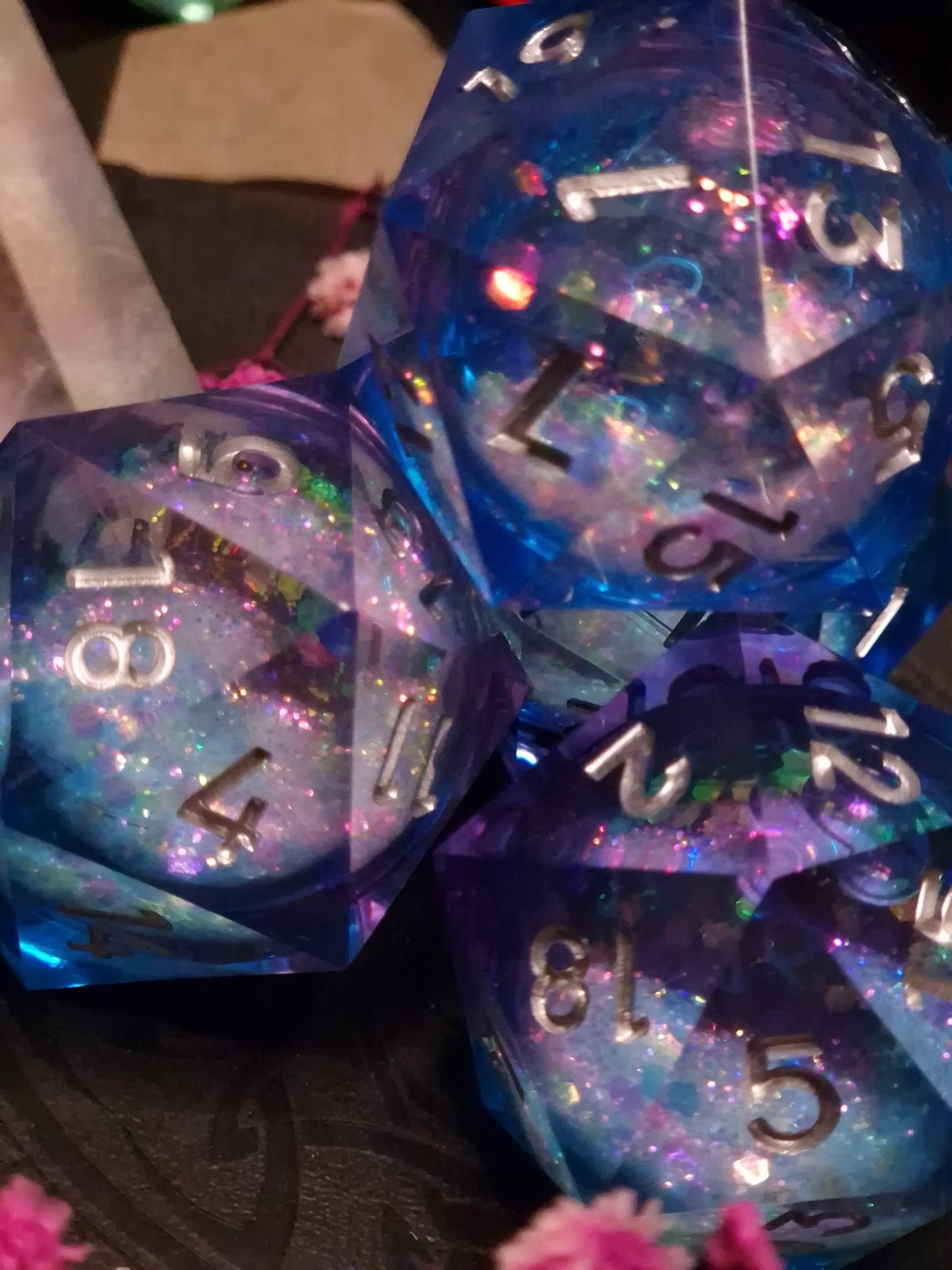 Chunky D20 „Ocean of Stars“