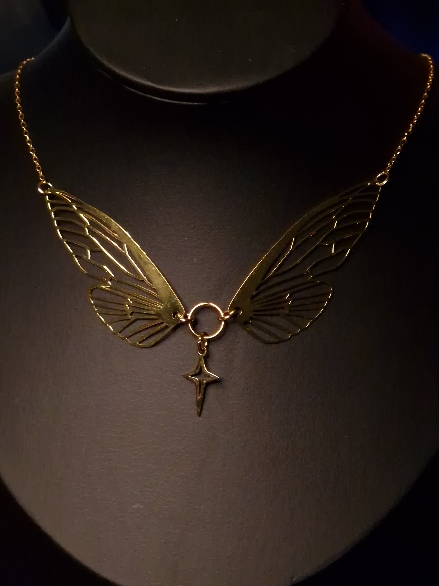 Fairy Flügel Kette gold