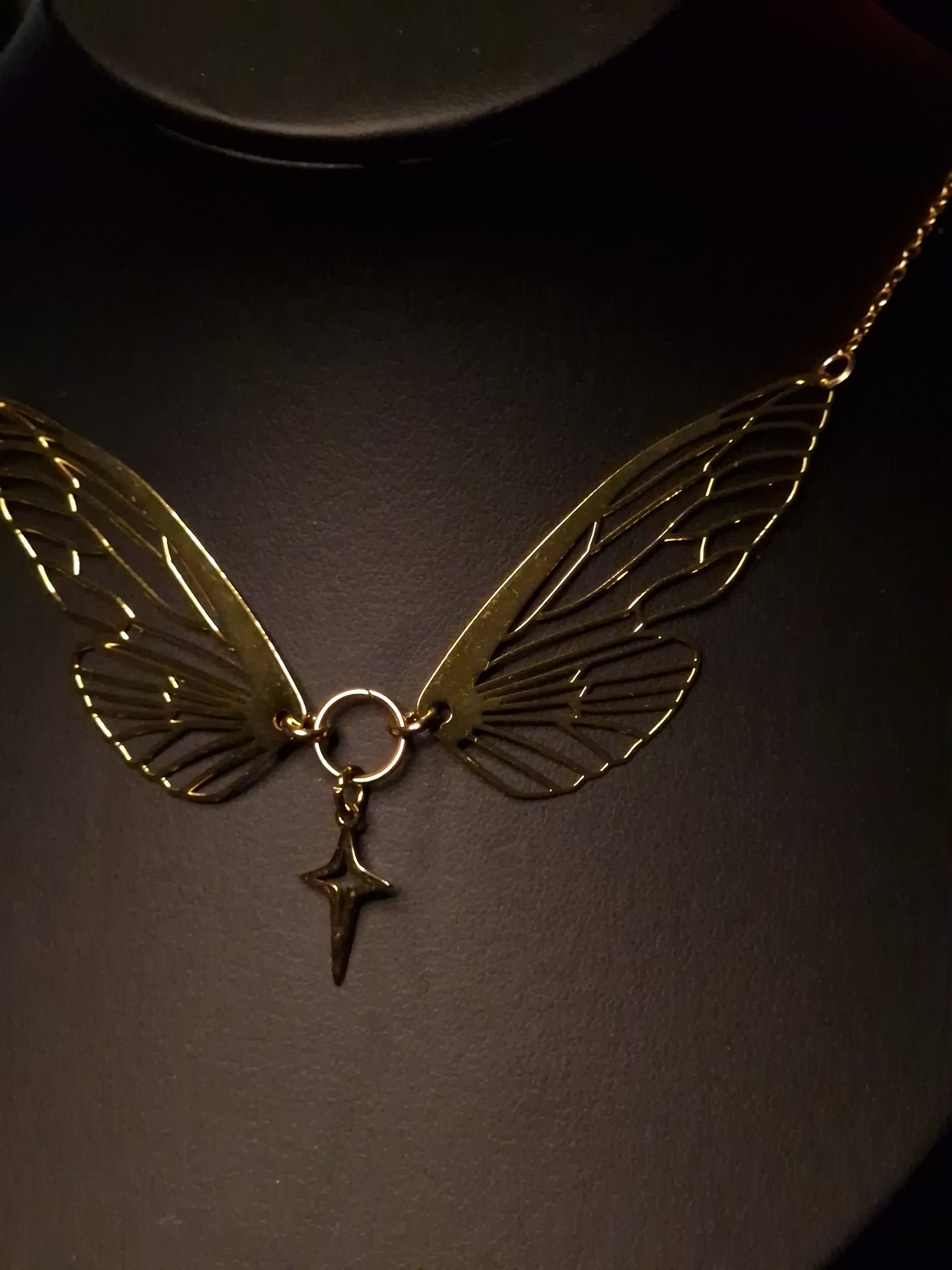 Fairy Flügel Kette gold
