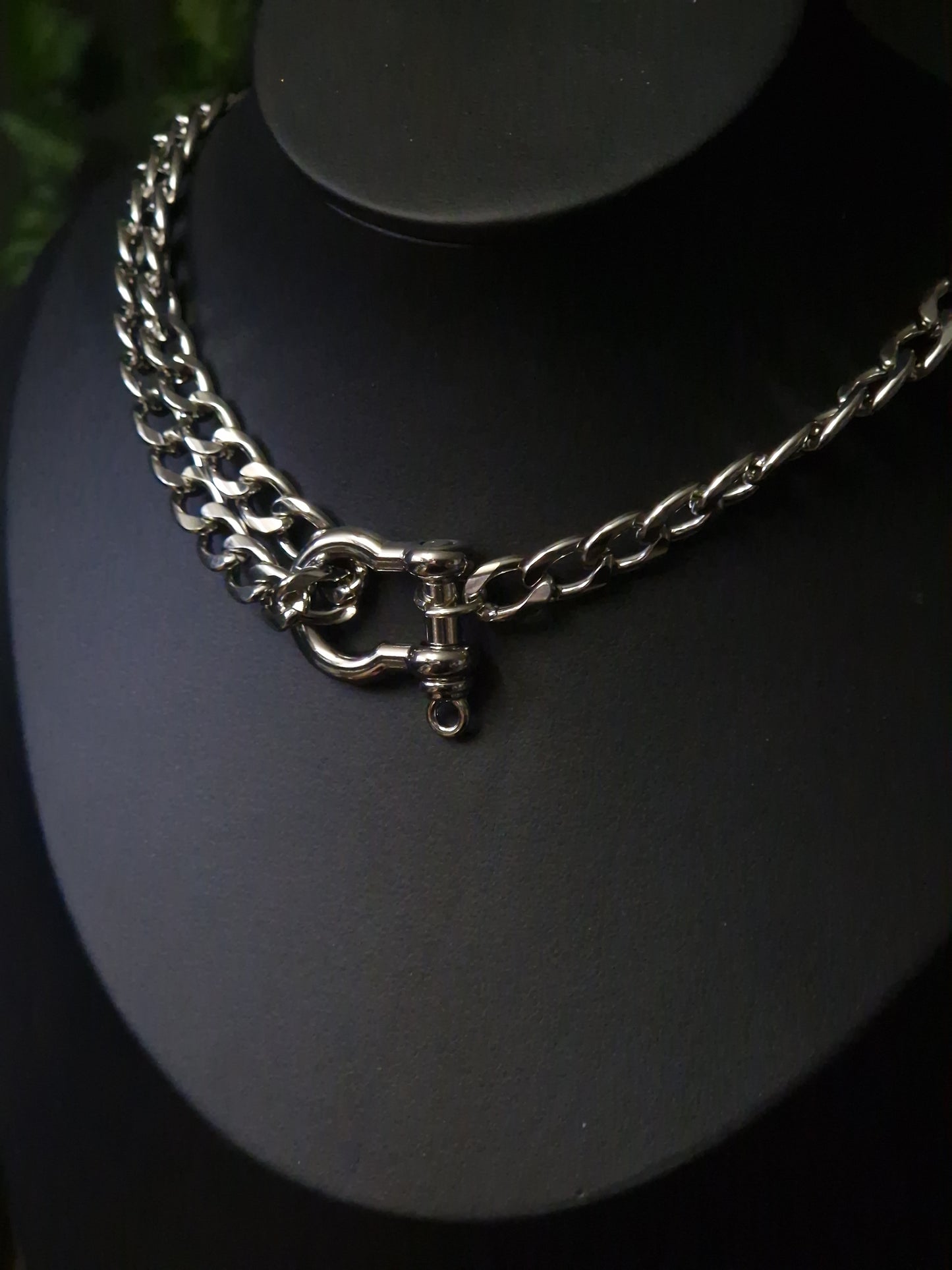 Große Gliederkette 'Chunky' silber