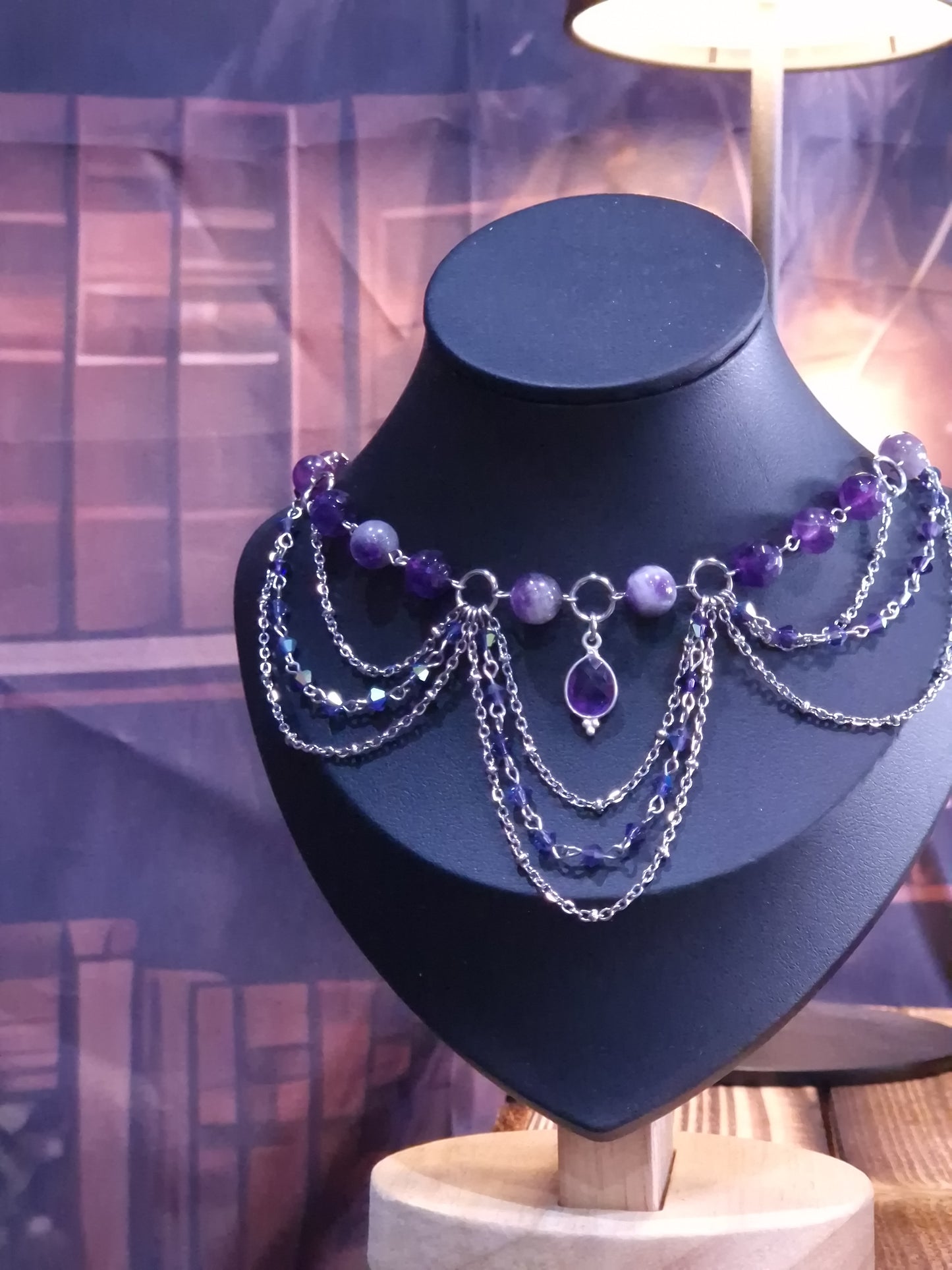 Amethyst Collier „Veil of Twilight“