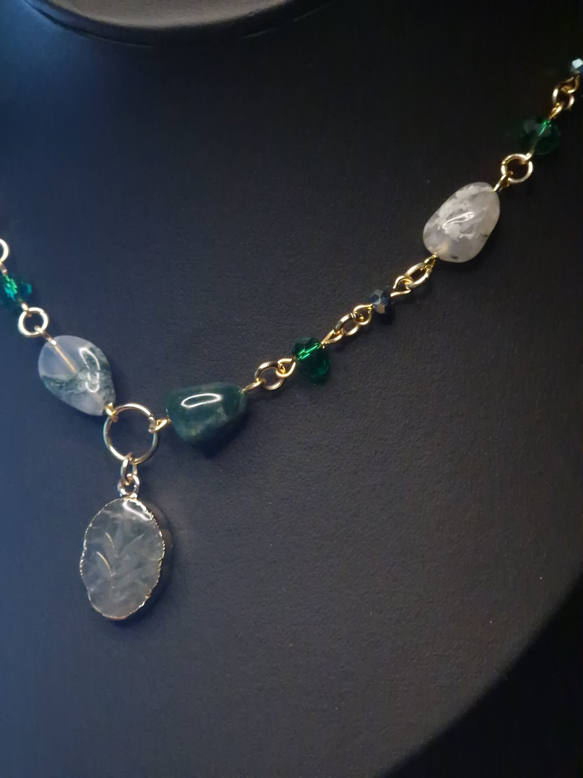 Moosachat Kette „Waldgeist“
