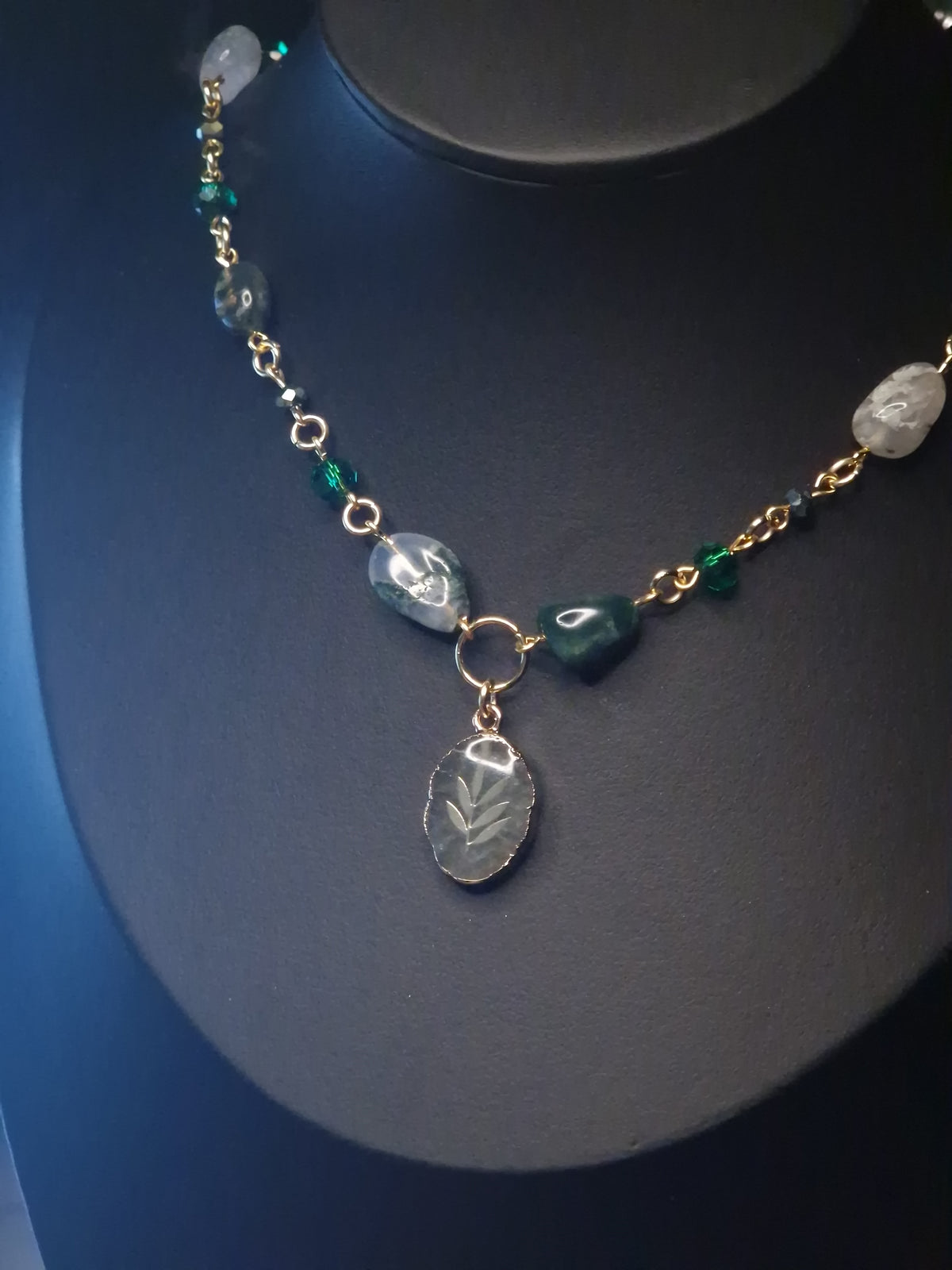 Moosachat Kette „Waldgeist“