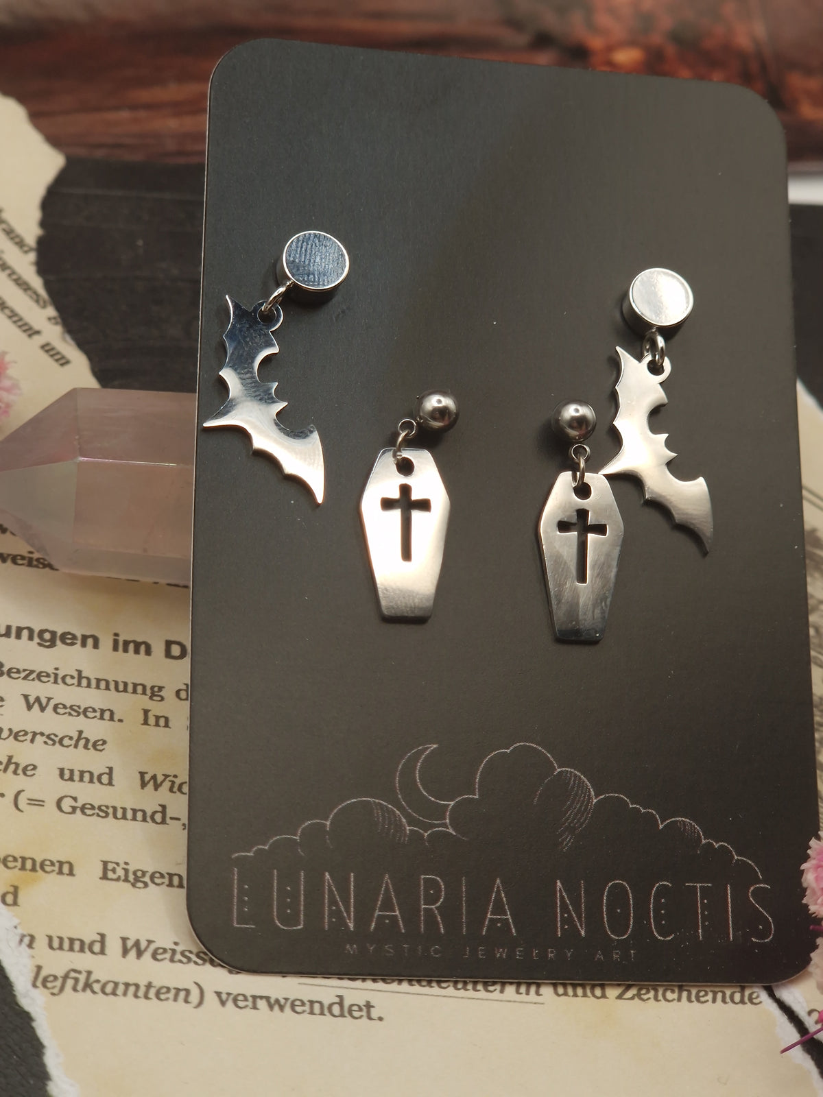Nocturne Cross – 2er Set Ohrstecker