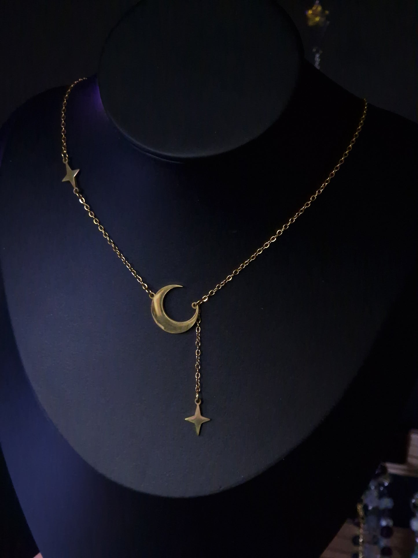 Halbmond Kette gold