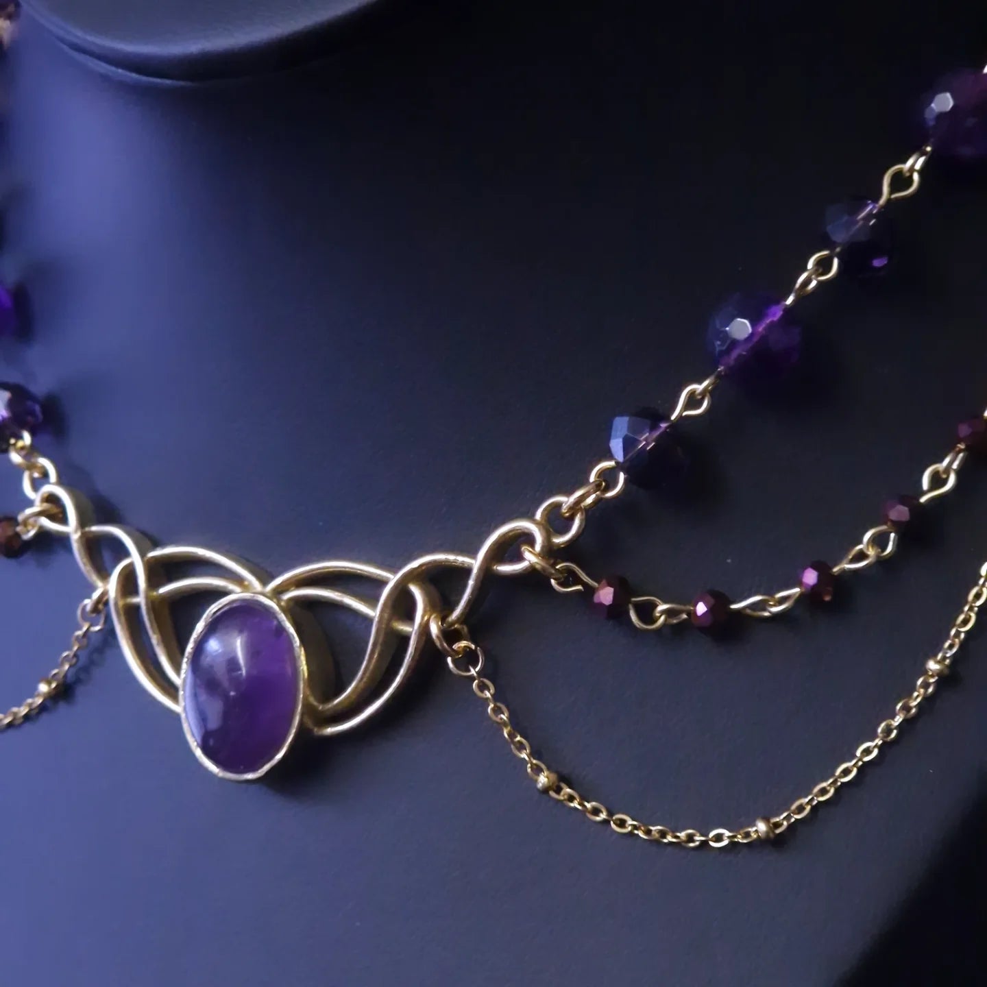 Amethyst Collier gold