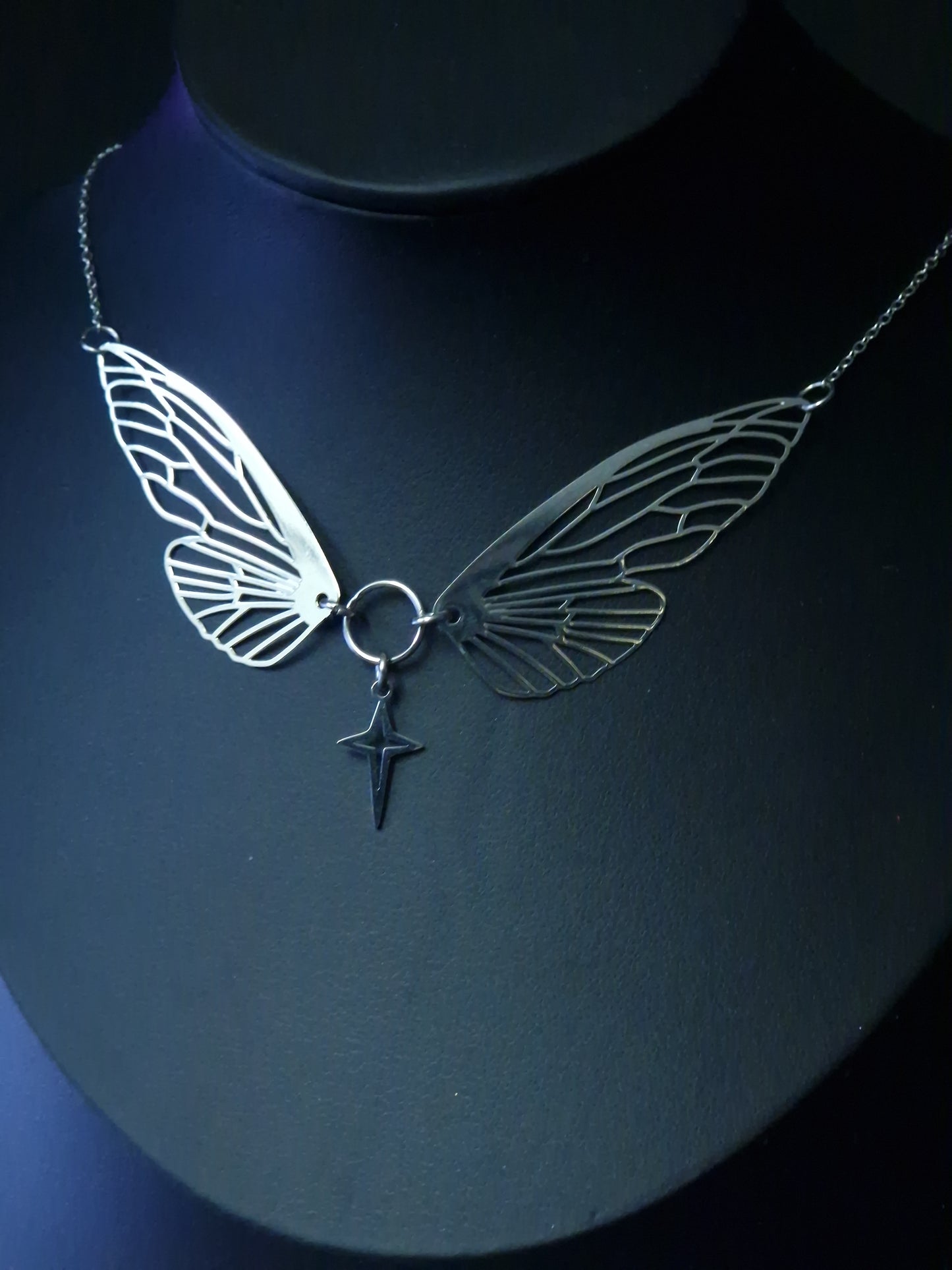 Fairy Flügel Kette Silber