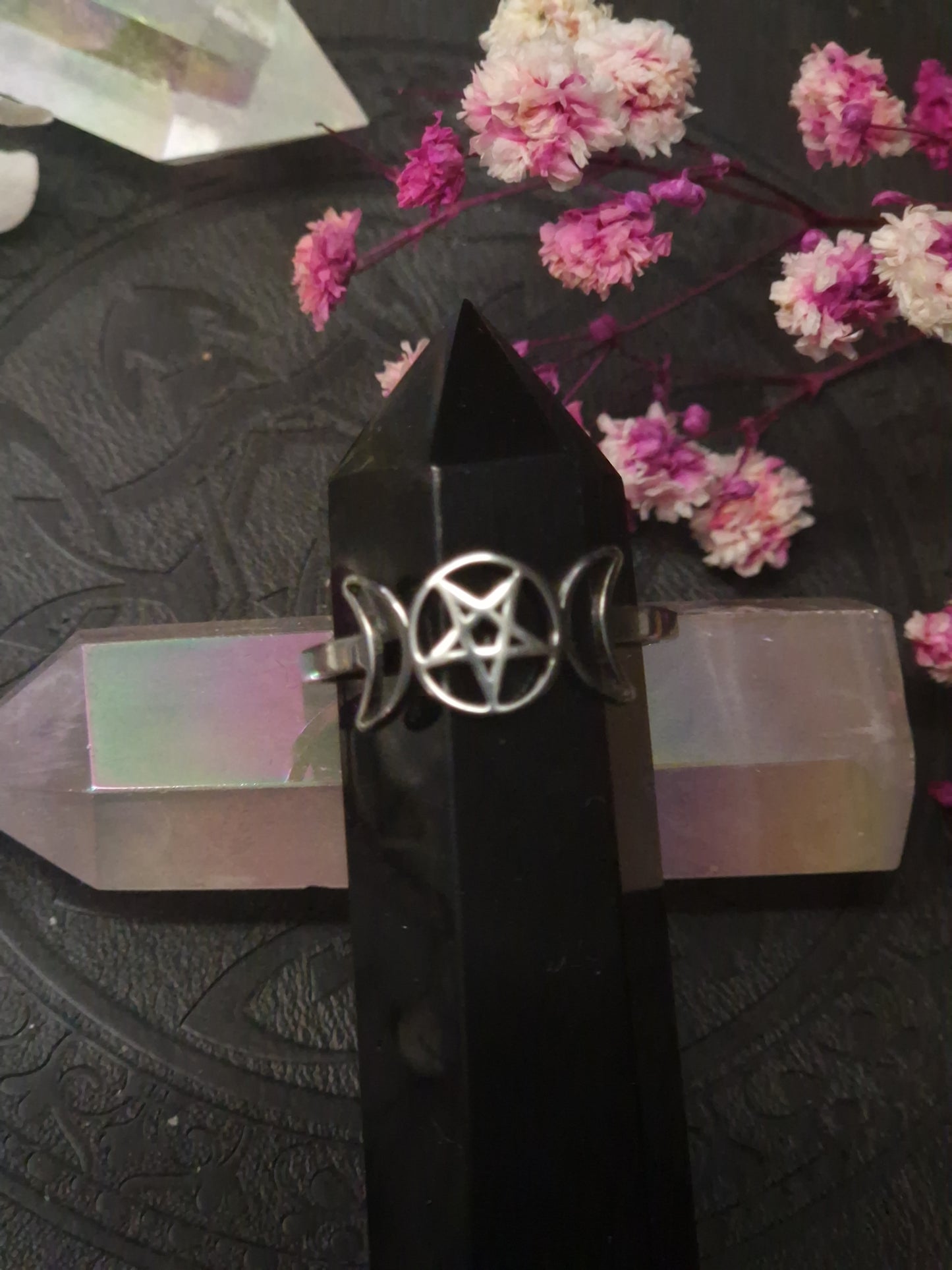 Triplemoon Edelstahl Ring I gold & silber