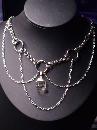Chainmaille Kette silber 'Moonshine'