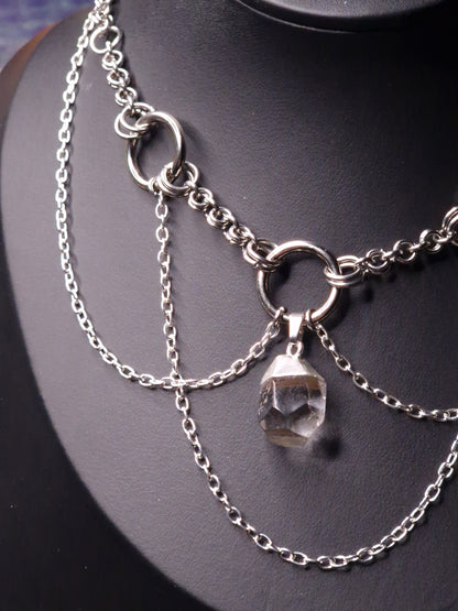Chainmaille Kette silber 'Moonshine'