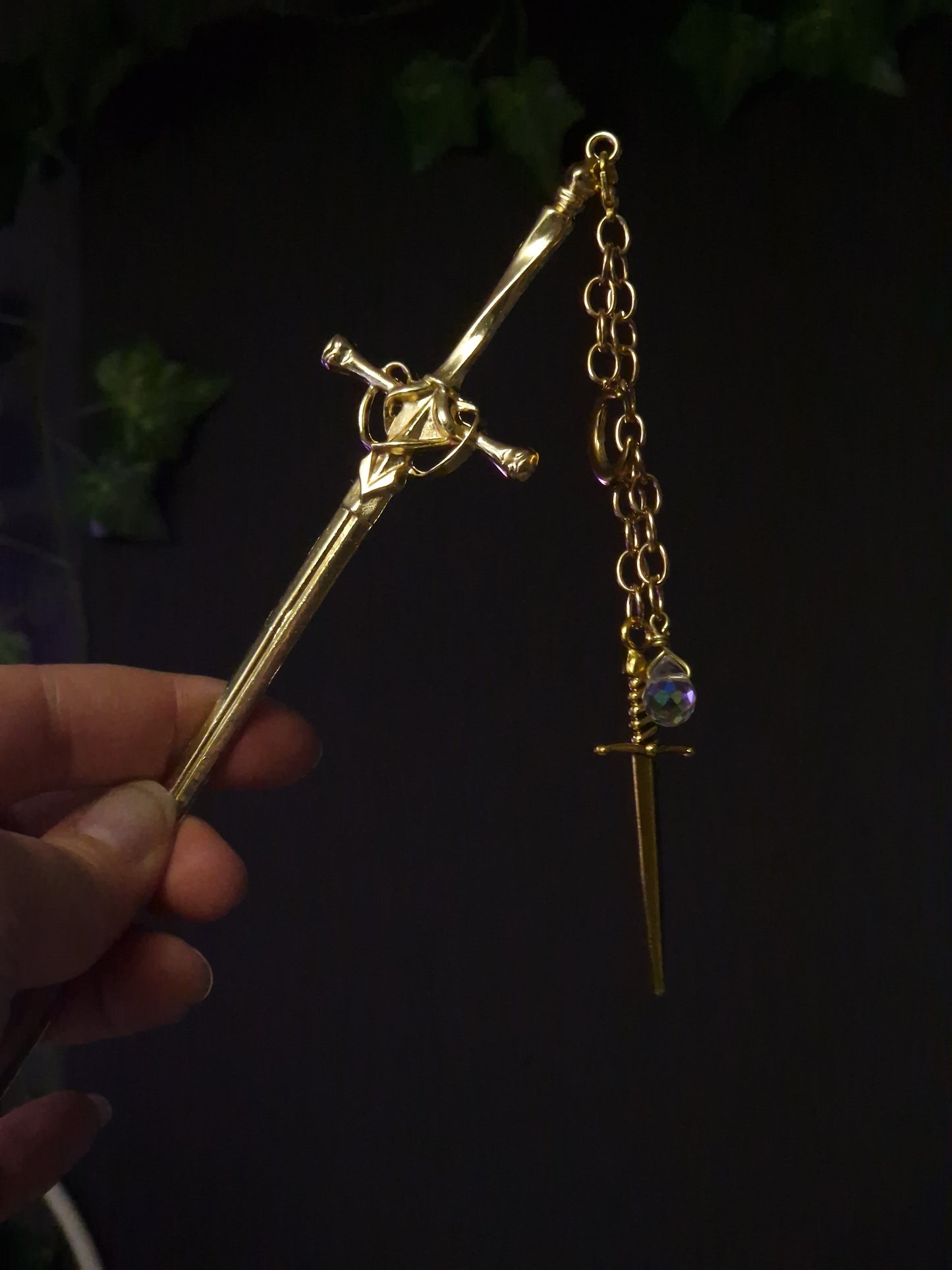 Haarnadel „Mondklinge“