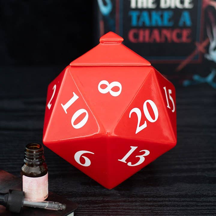 D20 Gaming-Würfel geformter Ölbrenner