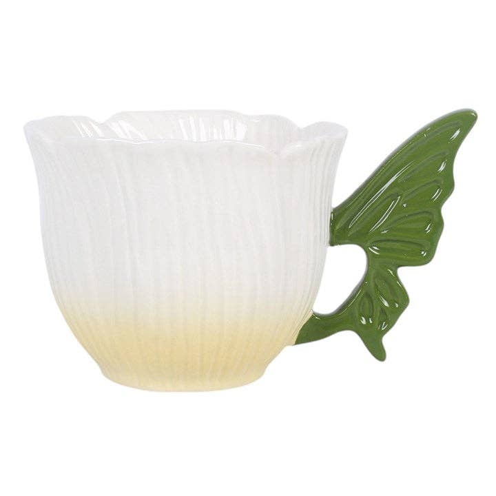 Blumenfeenflügel-Teetasse