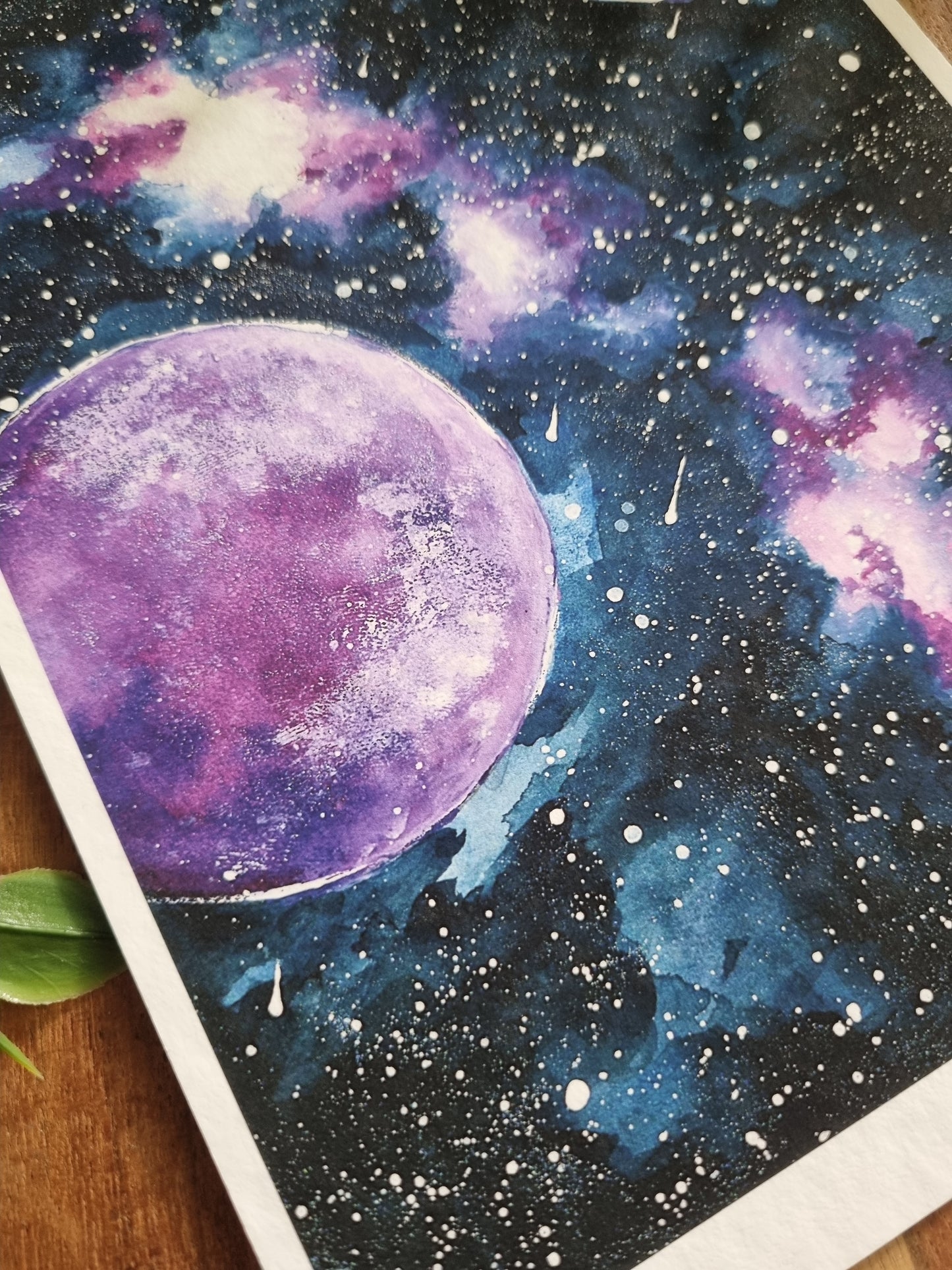 Galaxy Aquarell Kunstdruck "Galaxy"