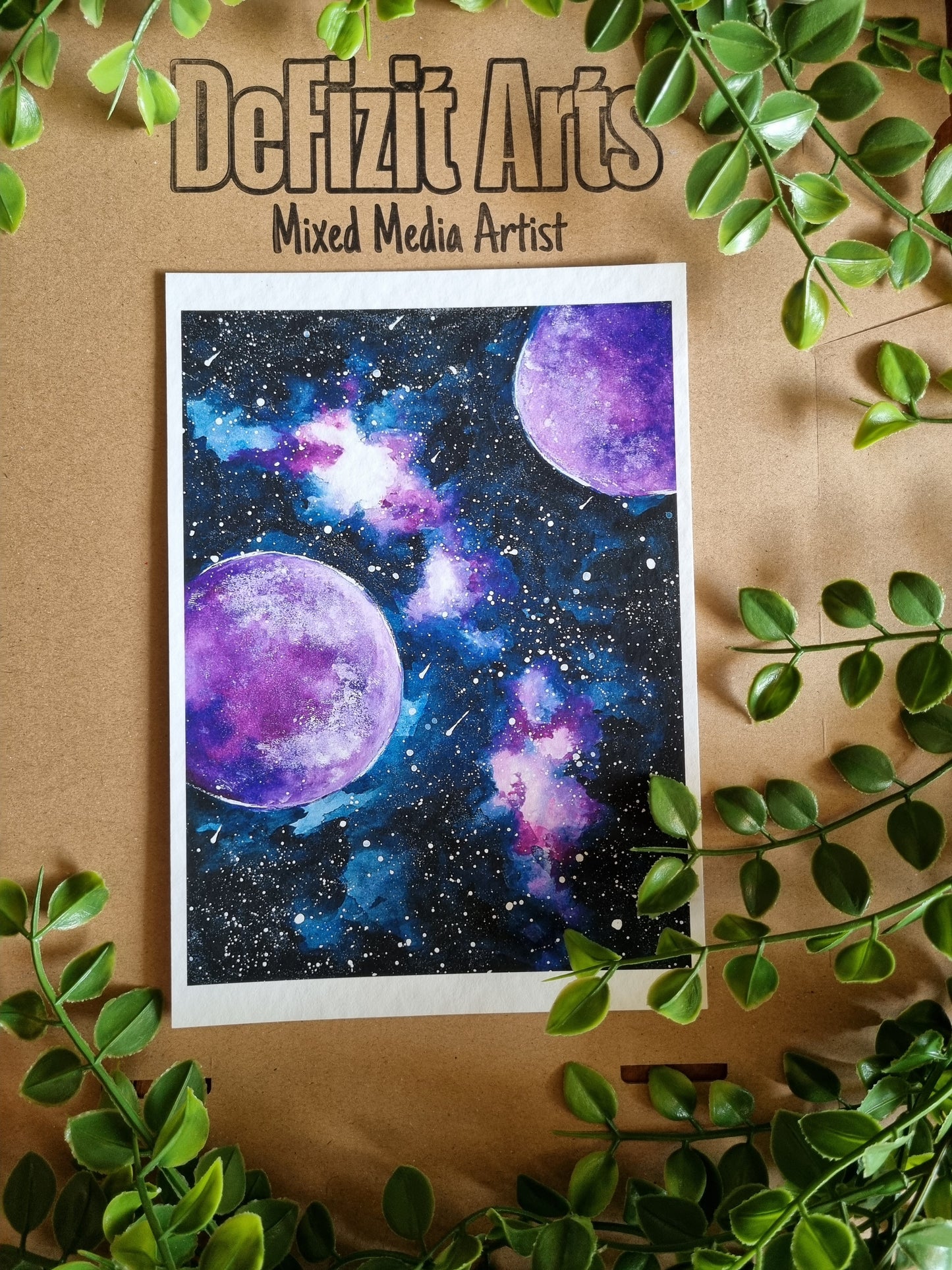 Galaxy Aquarell Kunstdruck "Galaxy"