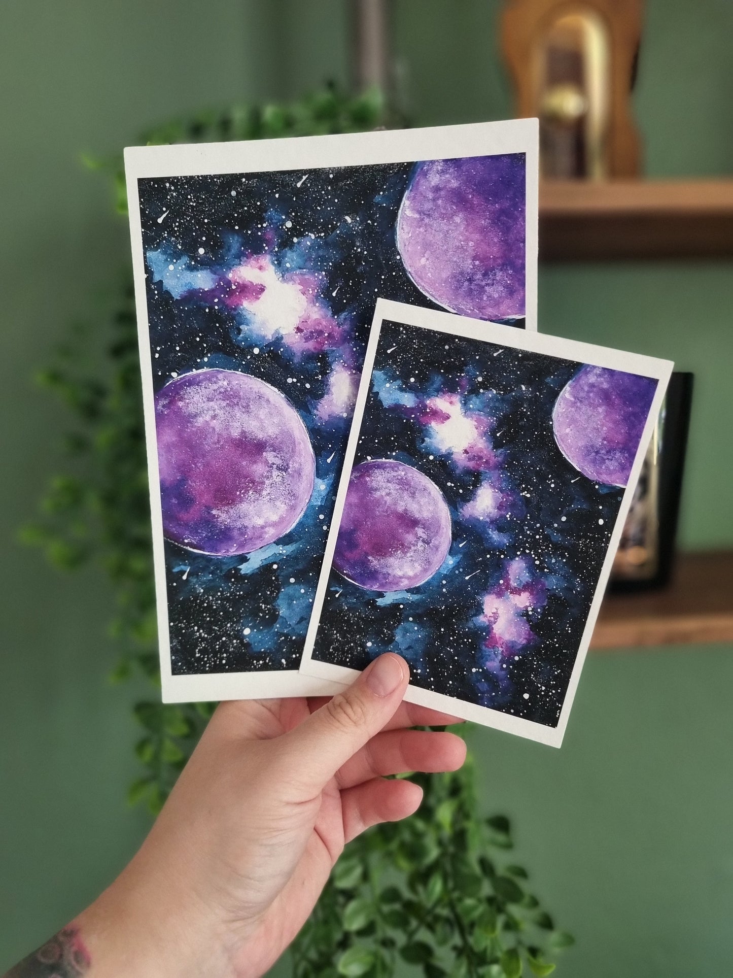 Galaxy Aquarell Kunstdruck "Galaxy"