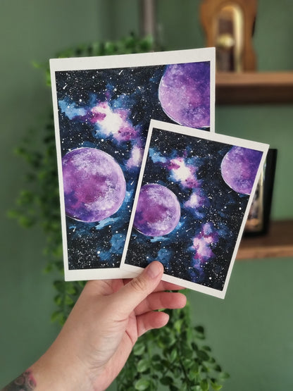 Galaxy Aquarell Kunstdruck "Galaxy"
