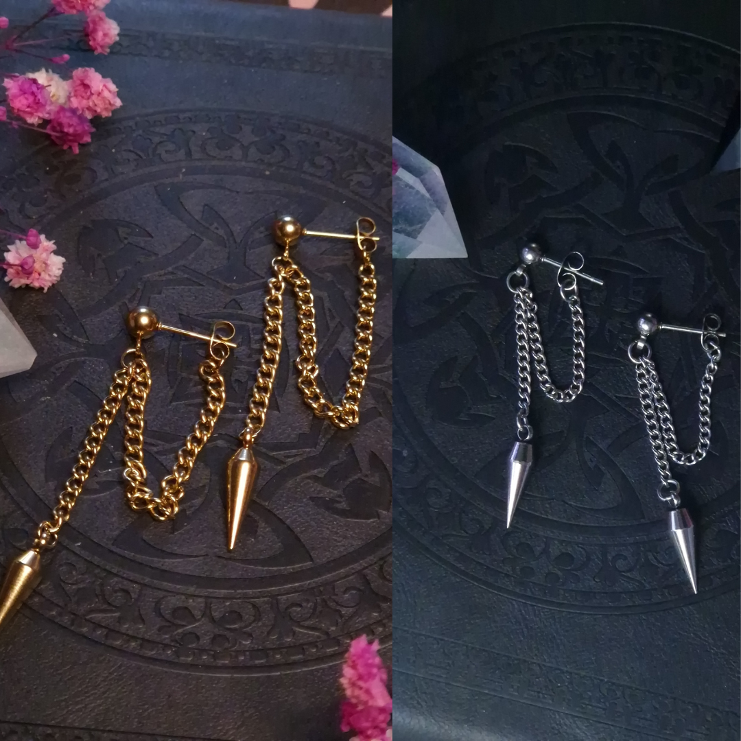 Kettenohrring „Shadow Drop“