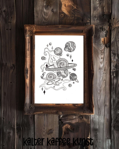 Art Print „Snails of the Galaxy“