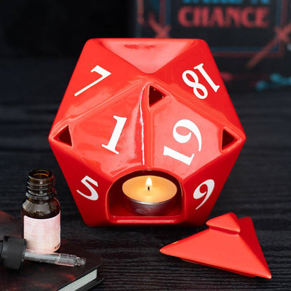 D20 Gaming-Würfel geformter Ölbrenner