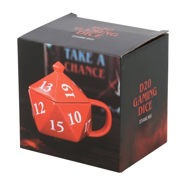 D20-würfelförmige Gaming-Tasse
