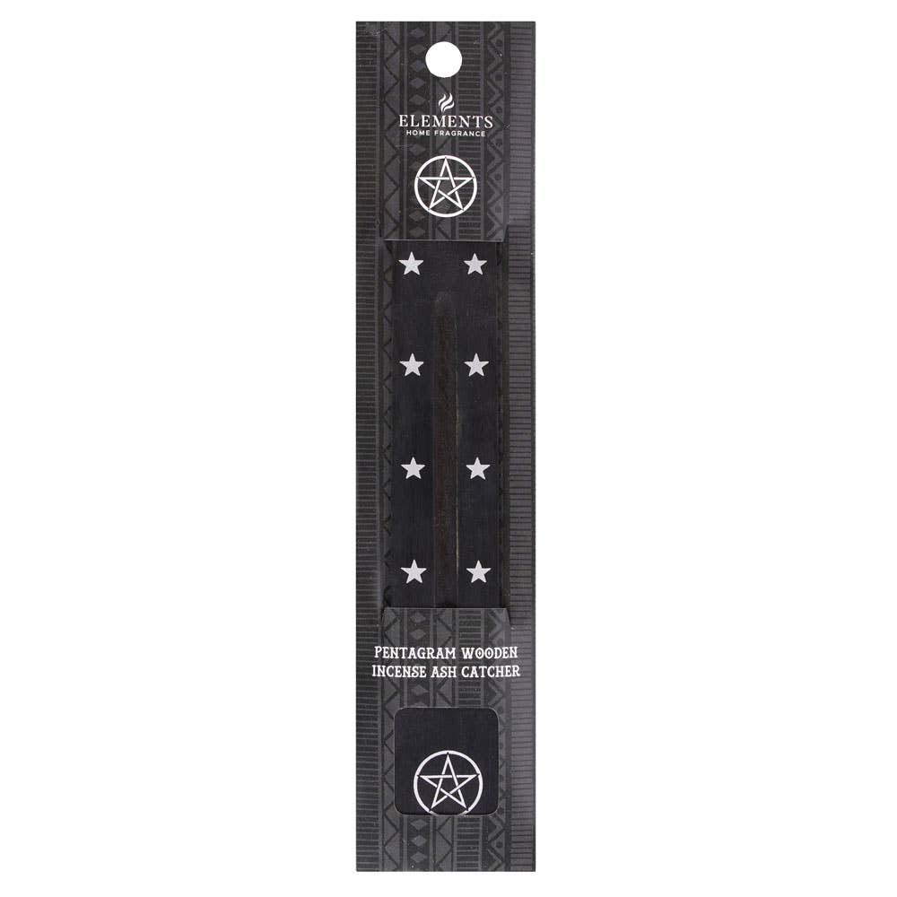 Räucherstäbchenhalter aus Holz Pentagramm