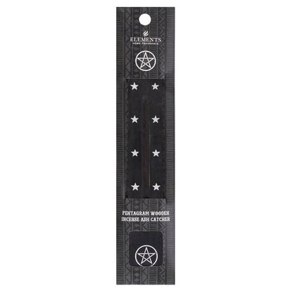Räucherstäbchenhalter aus Holz Pentagramm