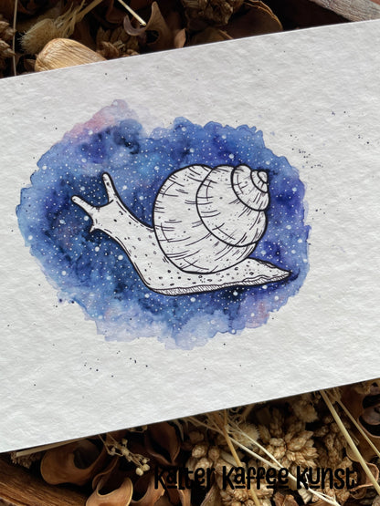 "Galaxy Snail" Fine Art Print