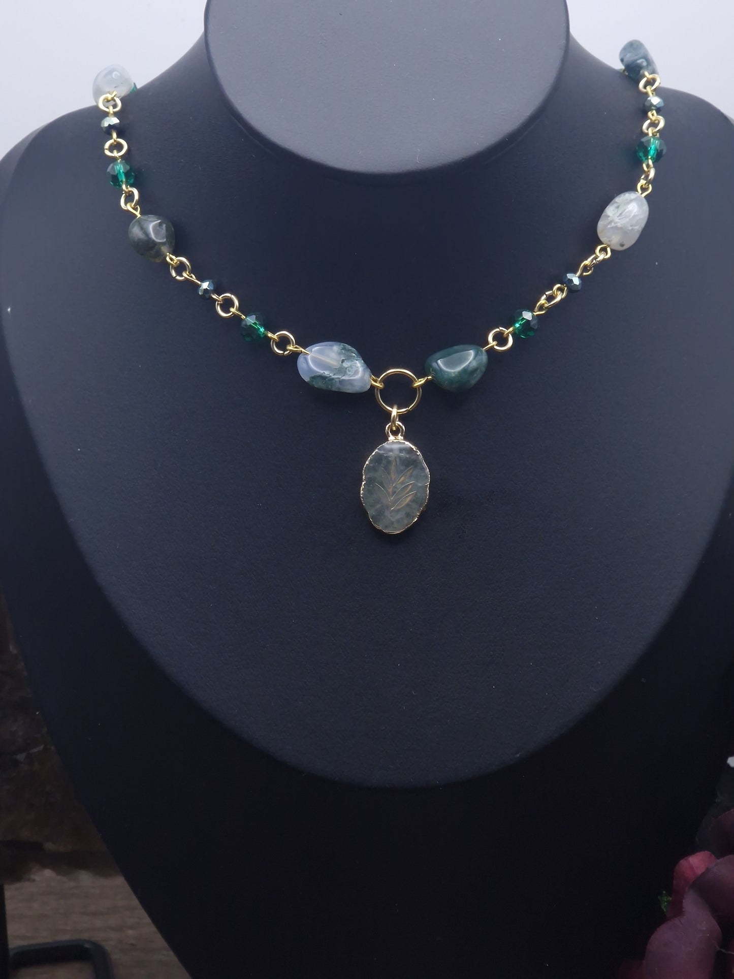 Moosachat Kette „Waldgeist“