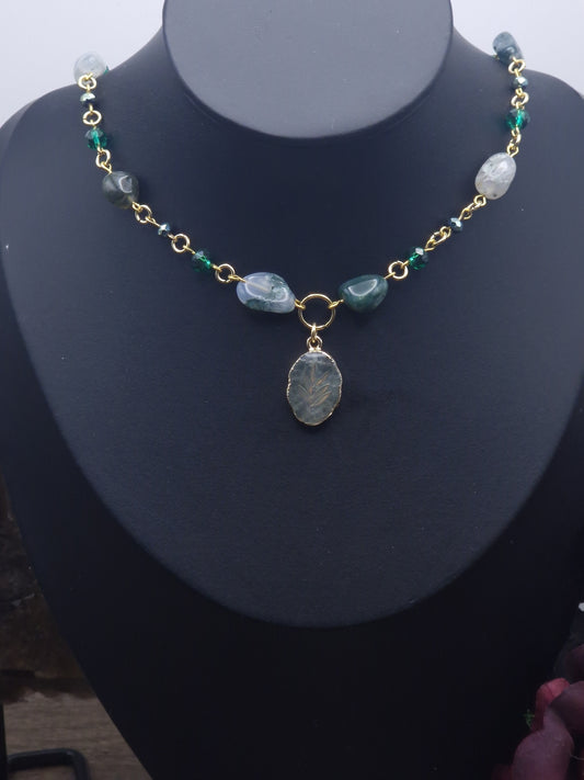 Moosachat Kette „Waldgeist“