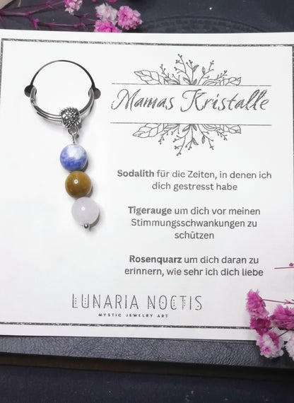 Schlüsselanhänger 'Mama's Kristalle'