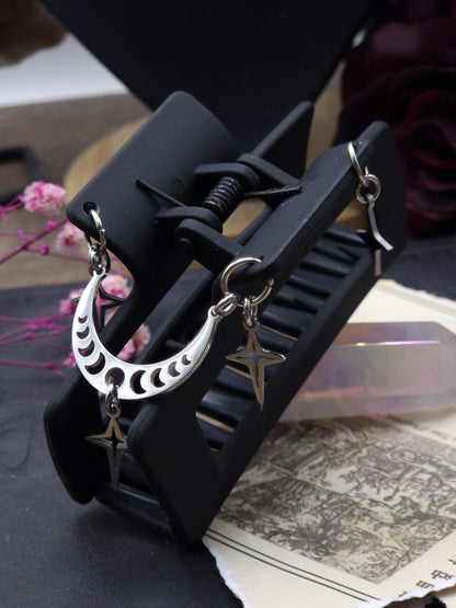 Nocturne Crescent – Schwarze Mondklammer
