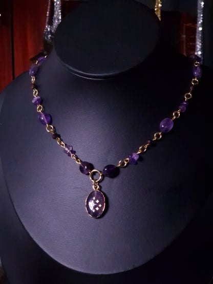 Amethyst-Collier „Celestial Dream“