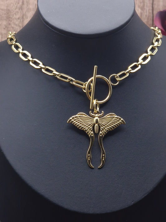 Chunky Luna Moth Kette