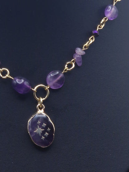 Amethyst-Collier „Celestial Dream“