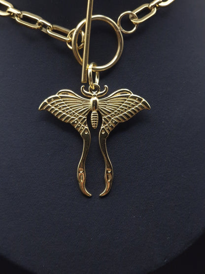 Chunky Luna Moth Kette