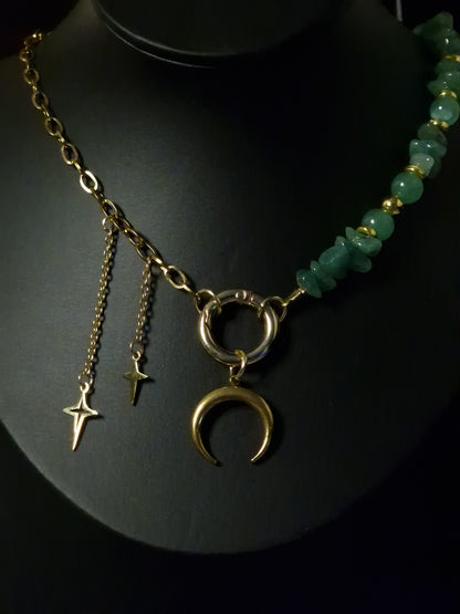 Einzelstück Emerald Crescent – Chain of Stillness