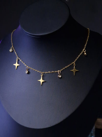 Kette mit Sternchen gold